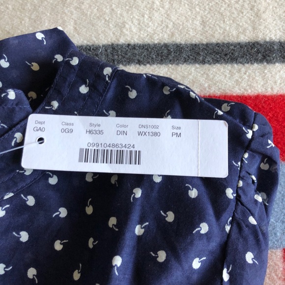 J.Crew Petite M ruffle top in tiny cherries, NWT - Picture 6 of 6